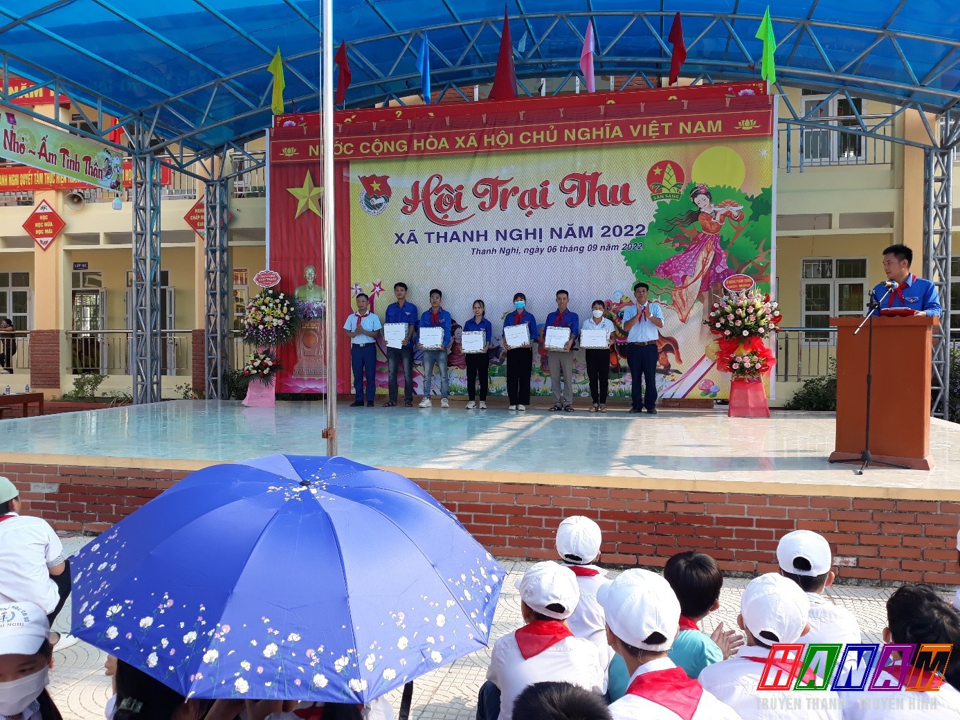 Xã Thanh Nghị tổ chức Hội trại thu năm 2022