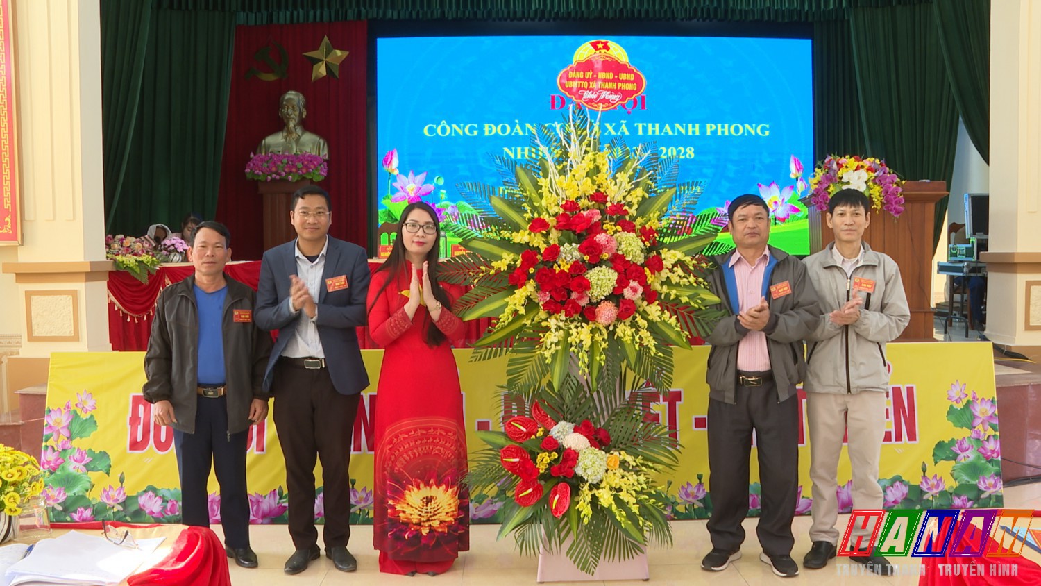 Công đoàn xã Thanh Phong đại hội nhiệm kỳ 2023-2028.