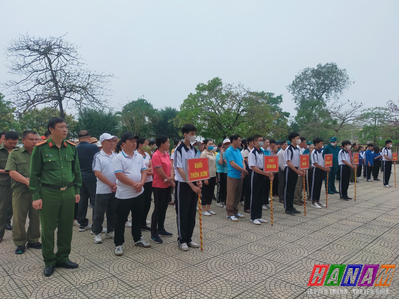 Các vận động viên tại lễ phát động