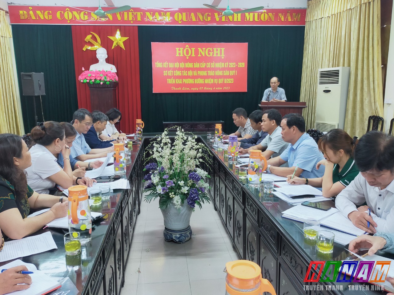 Đồng chí Trần Xuân Thành, Phó BT TT HU phát biểu tại hội nghị