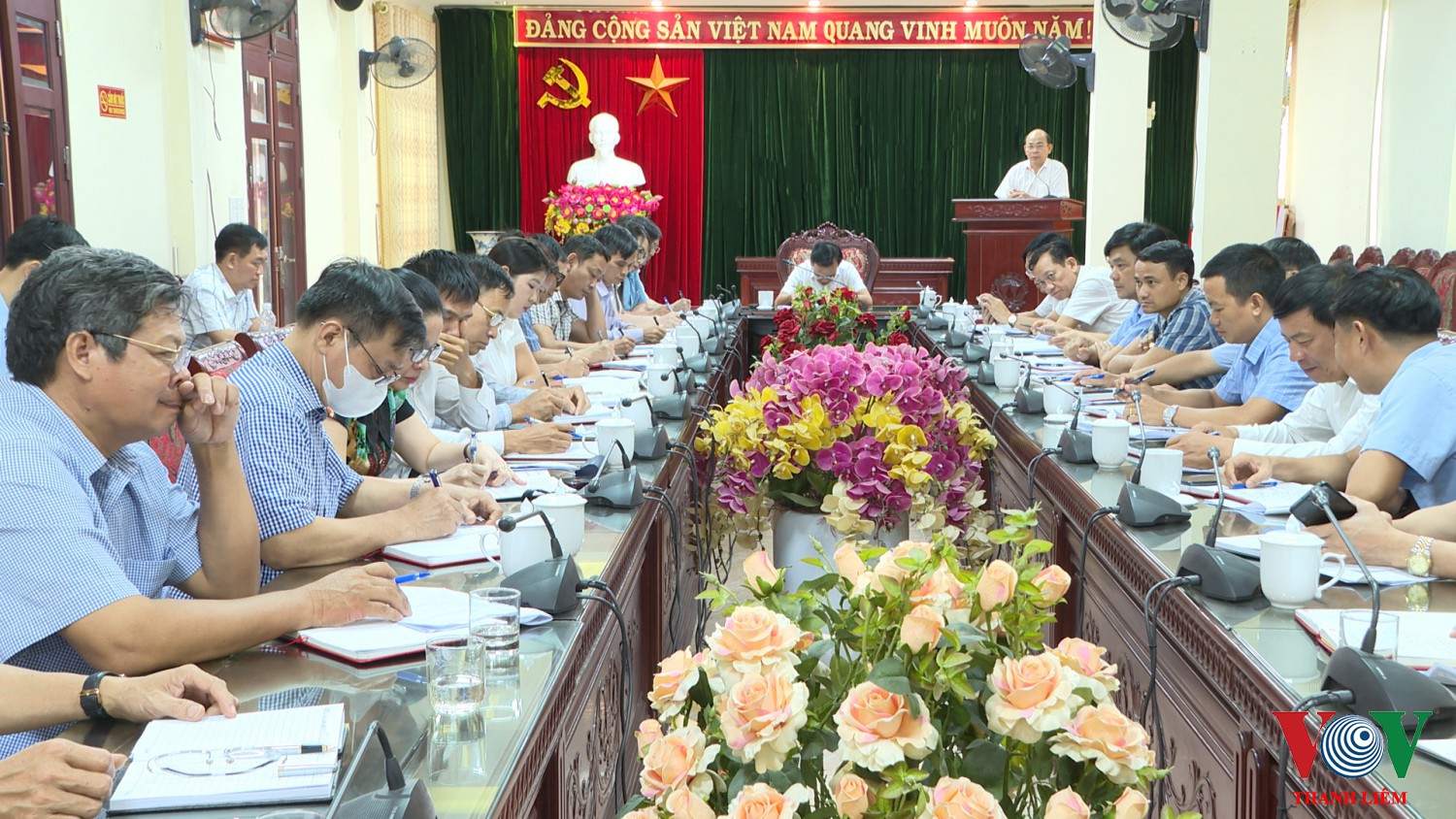 Đồng chí Trần Xuân Thành, Phó BT TT HU phát biểu tại hội nghị