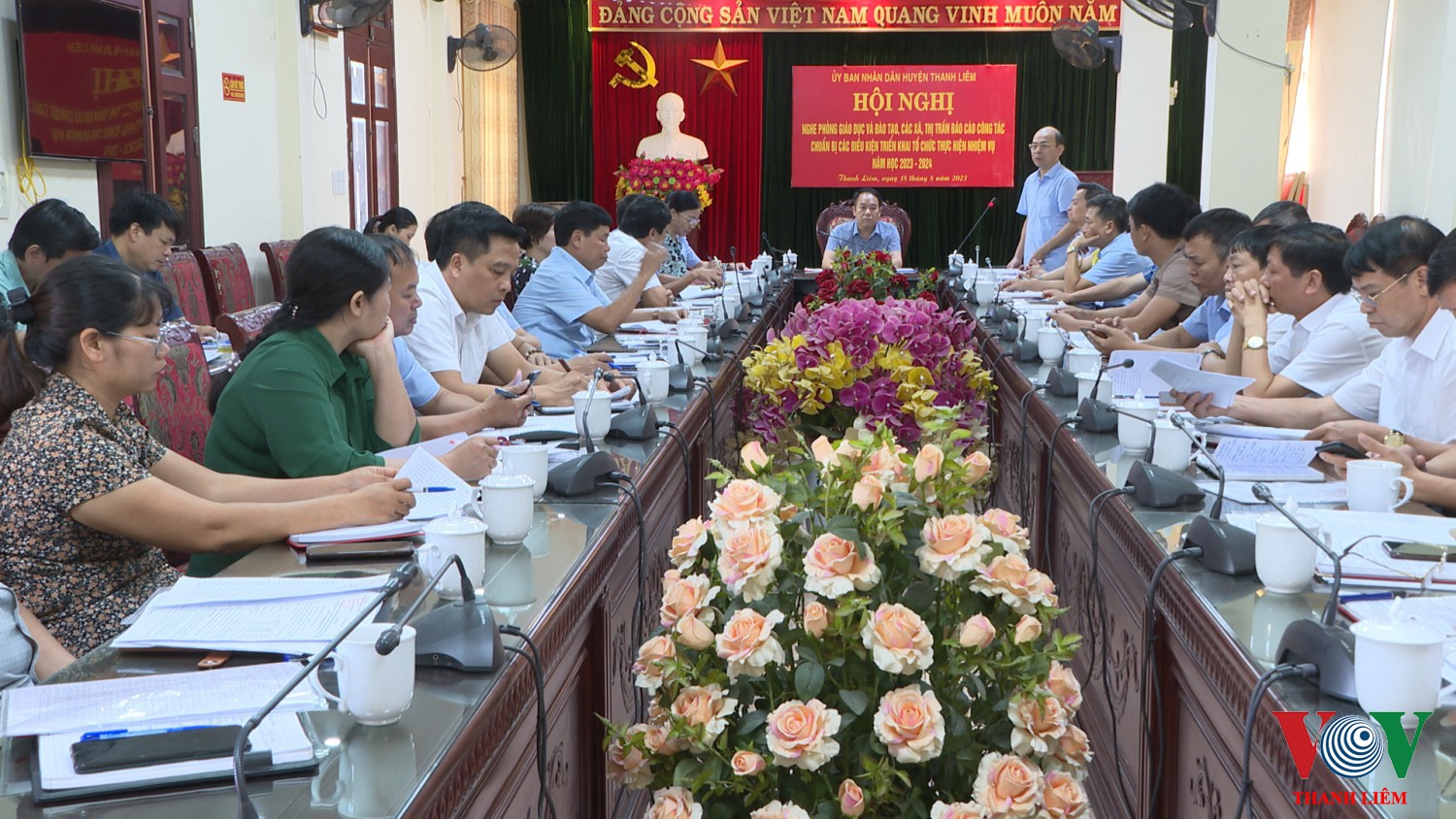 Đồng chí Trần Xuân Thành, Phó BT TT HU phát biểu tại hội nghị