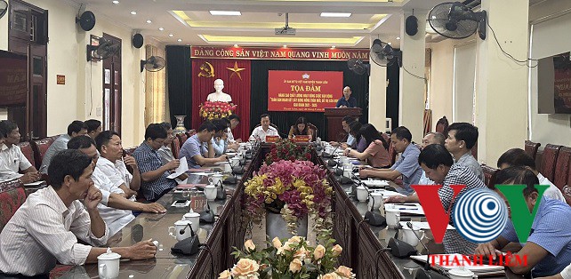 Đồng chí Trần Xuân Thành, Phó BT TT HU phát biểu tại buổi toạ đàm. Ảnh: Khắc Hùng