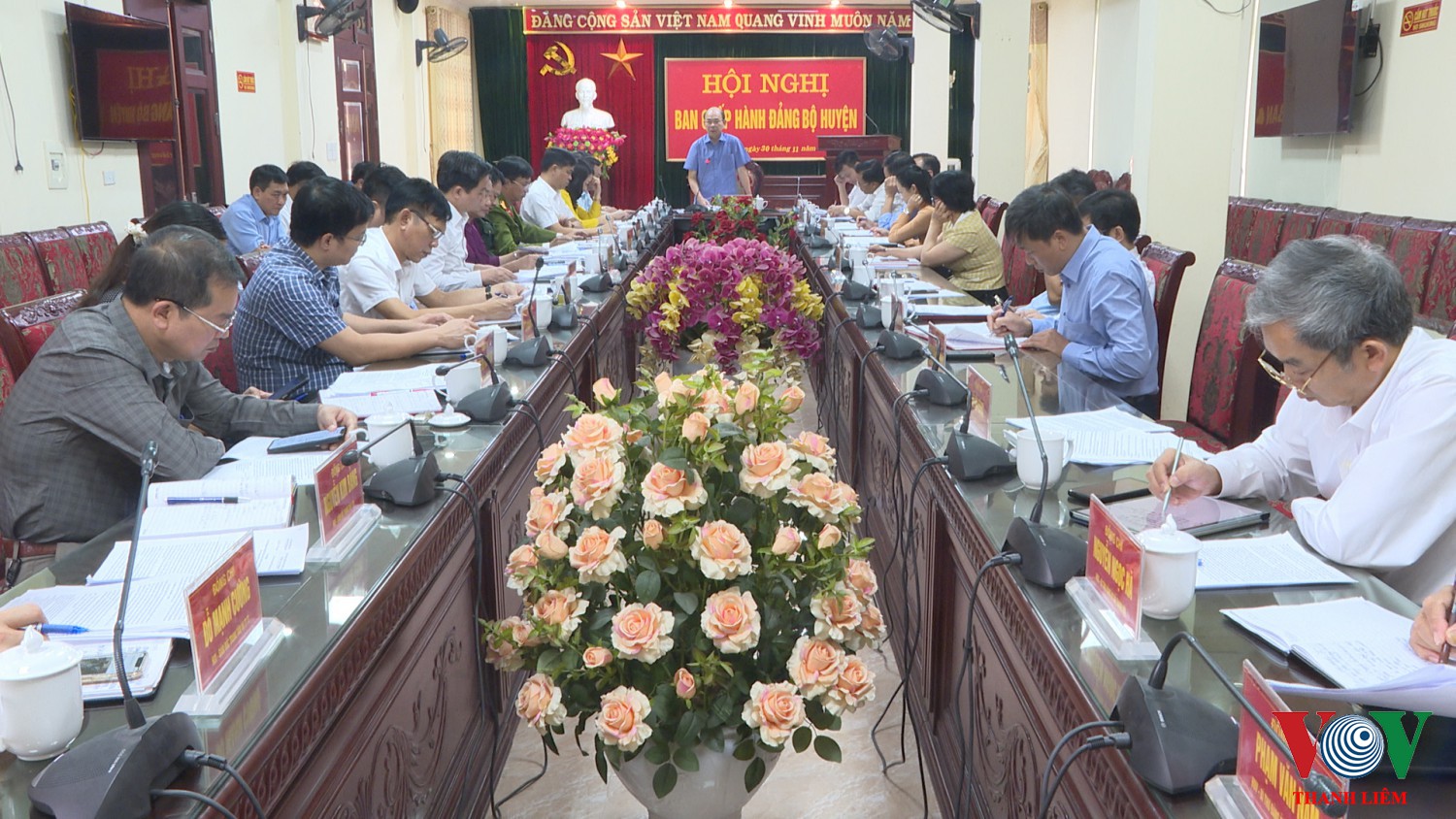 Đồng chí Trần Xuân Thành, Phó BT TT HU chủ trì hội nghị. Ảnh: Kim Dung