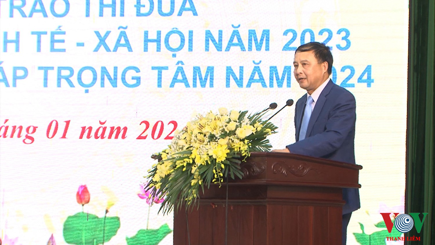 Đồng chí Nguyễn Đức Vượng – TUV, Phó CT UBND tỉnh phát biểu tại HN