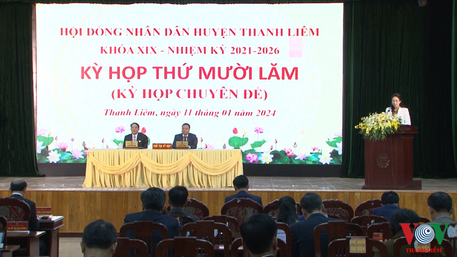 HĐND huyện Thanh Liêm khoá XIX, nhiệm kỳ 2021 – 2026 vừa tổ chức kỳ họp thứ 15 ( kỳ họp chuyên đề )