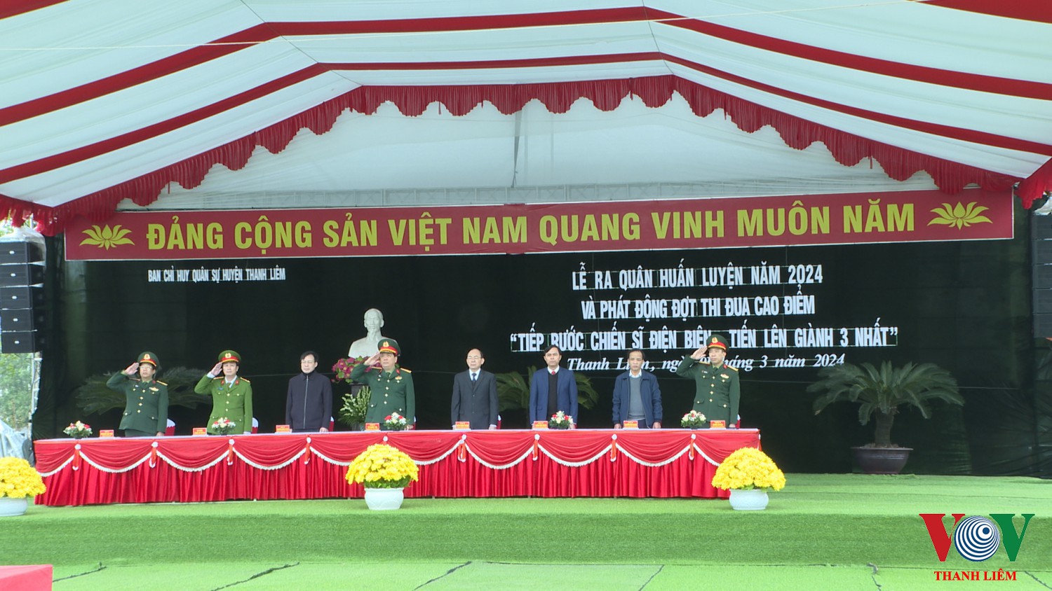 Đại biểu dự lễ ra quân luấn luyện năm 2024
