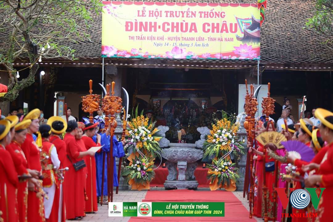 Thị trấn Kiện Khê tổ chức  khai hội truyền thống Đình, Chùa Châu thuộc tiểu khu Châu Giang