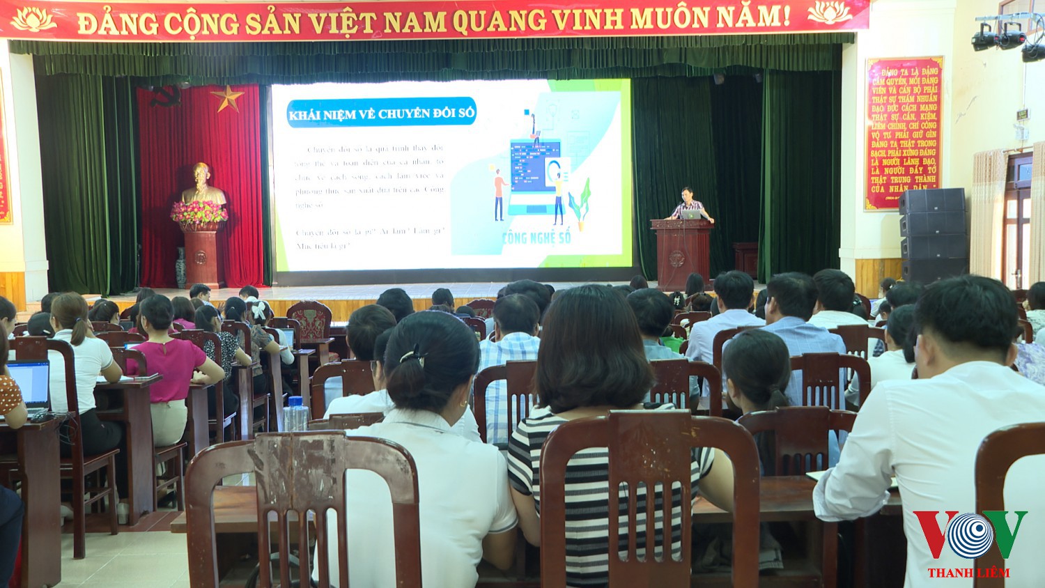 Toàn cảnh hội nghị tập huấn. Ảnh: Kim Dung