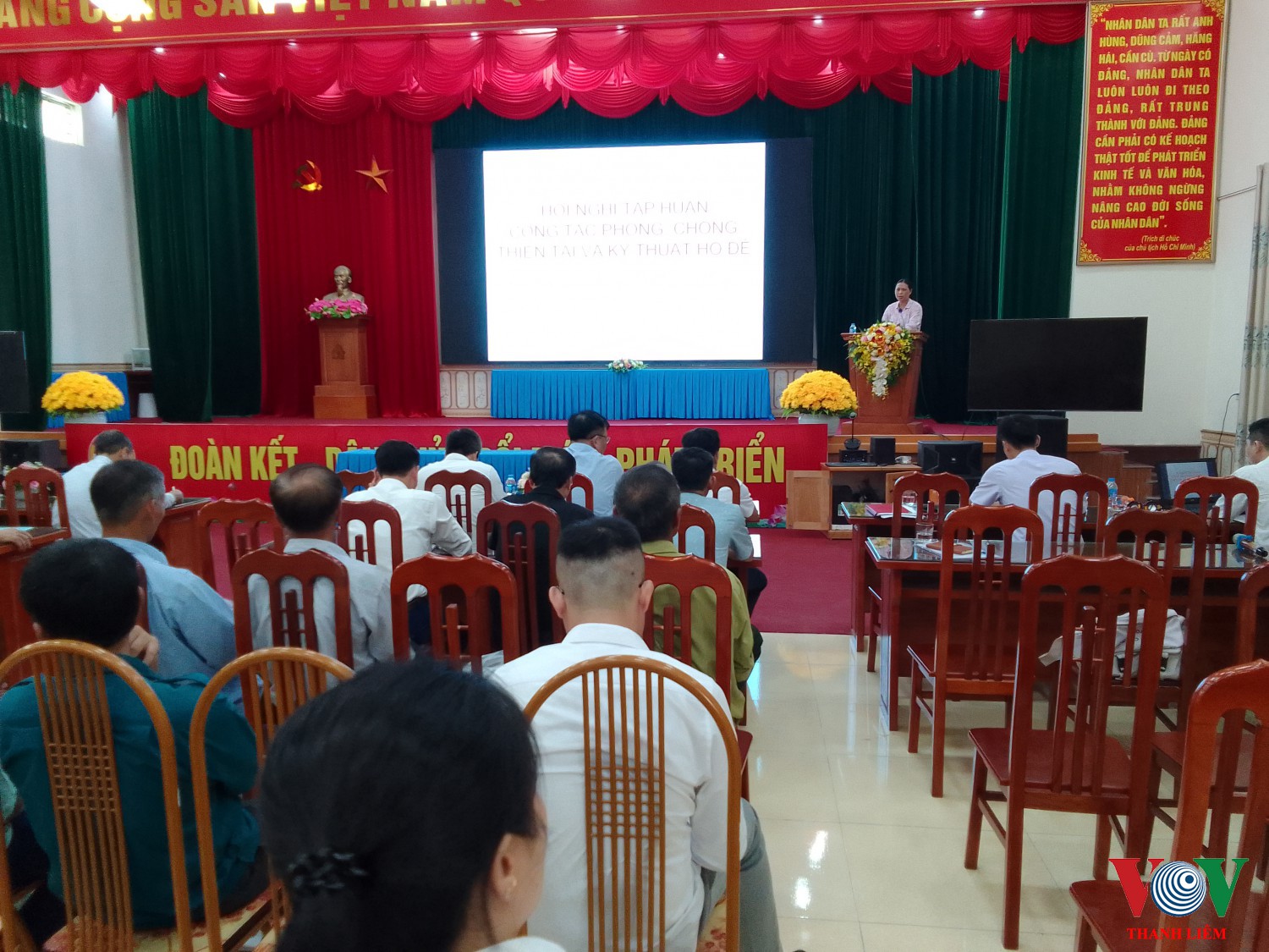 Bà Đỗ Thị Thanh Nga - Trưởng phòng NN&PTNT khai mạc hội nghị