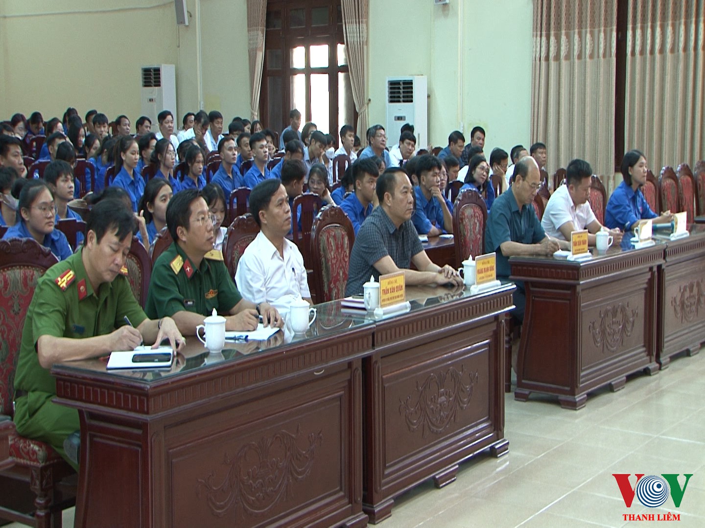 Đại biểu dự tại điểm cầu huyện Thanh Liêm