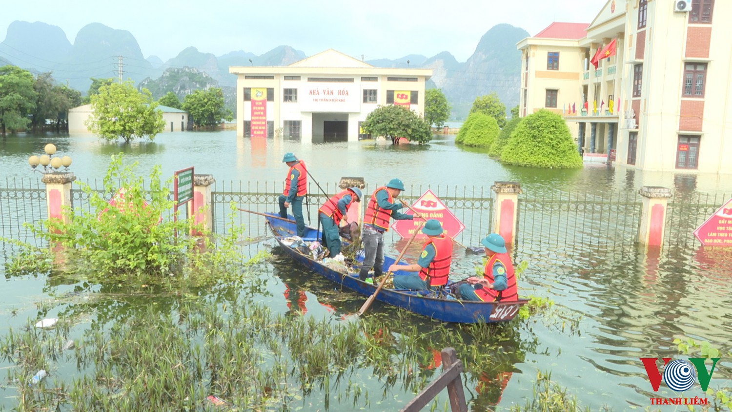 Thanh Liêm : tăng cường vệ sinh môi trường sau mưa lũ.
