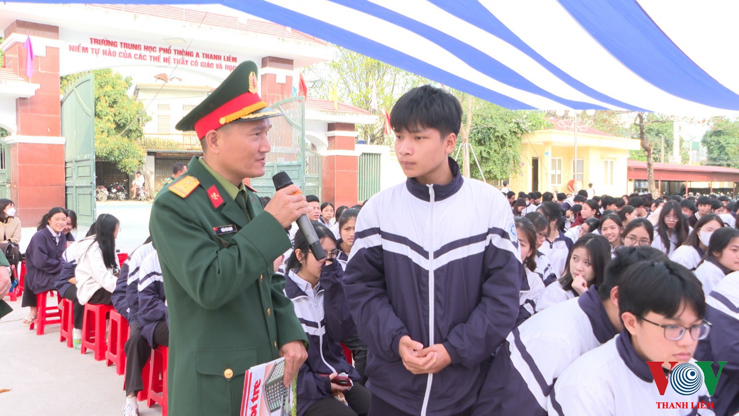 Thanh Liêm Tuyên truyền hướng nghiệp tuyển sinh quân sự năm 2025.