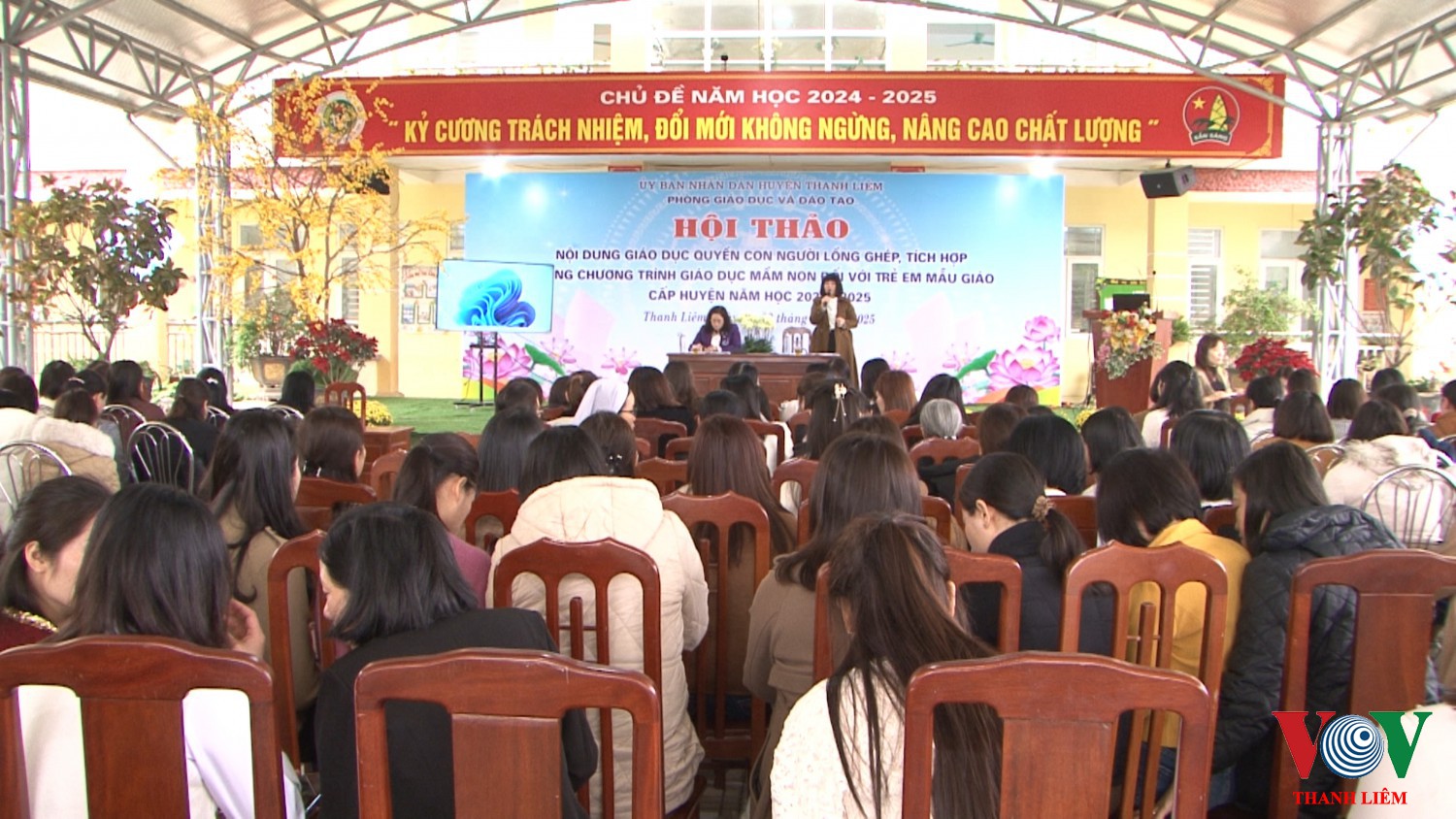 Thanh Liêm. Hội thảo giáo dục quyền con người trong trường Mầm non.