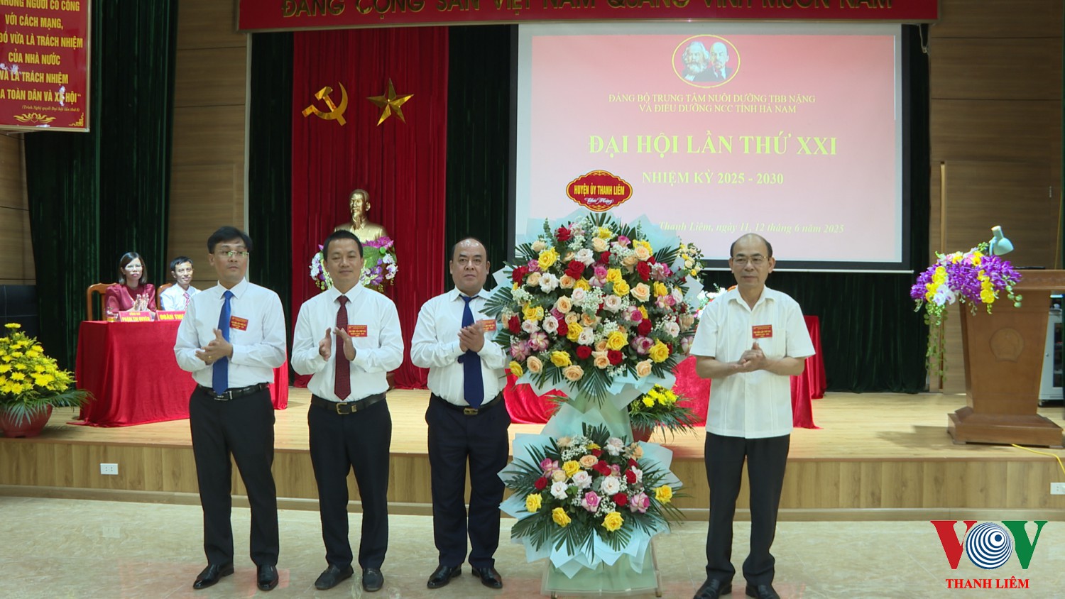Thanh Liêm: Đại hội Đảng bộ Trung tâm nuôi dưỡng TBB nặng và điều dưỡng NCC tỉnh Hà Nam, nhiệm  kỳ 2025-2030.