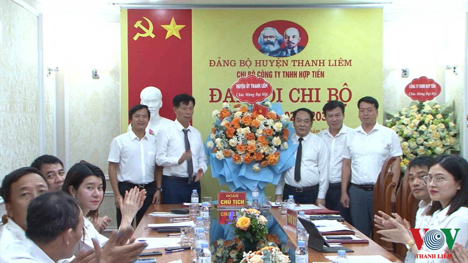 Thanh Liêm : đại hội chi bộ Công ty TNHH Hợp Tiến