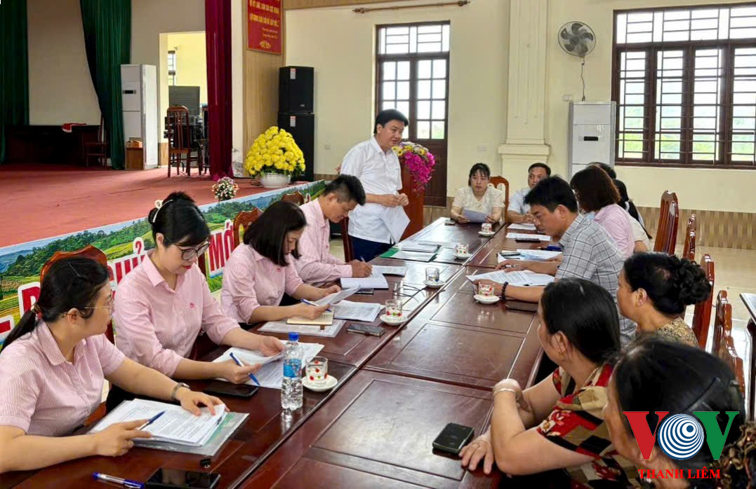 Ban đại diện HĐQT NHCSXH tỉnh Hà Nam kiểm tra việc triển khai tín dụng chính sách tại xã Thanh Nguyên